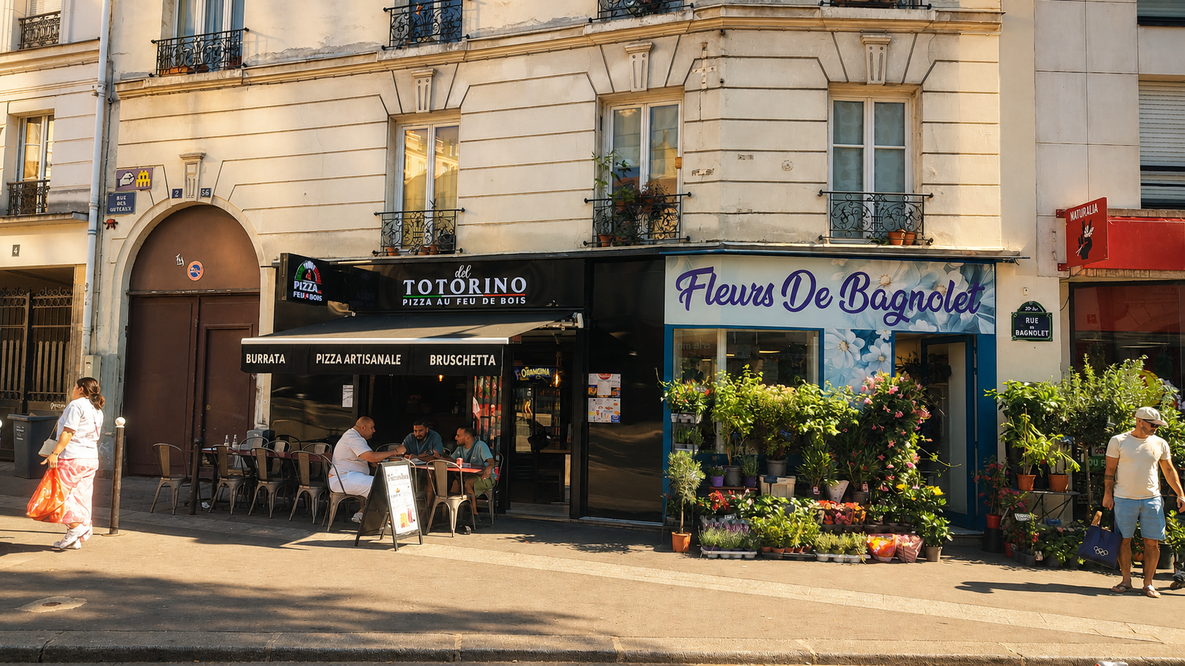 Del Totorino la pizza au feu de bois — vue du restaurant