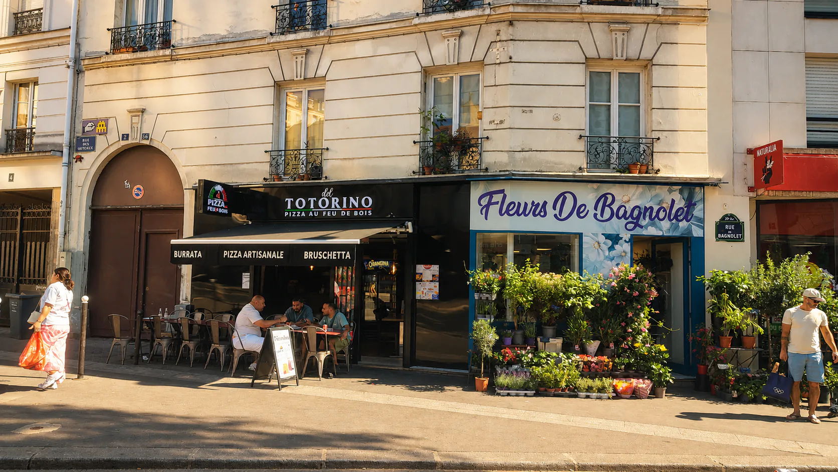 Del Totorino la pizza au feu de bois — vue du restaurant